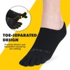 OrrinSports No show Toe Socks Coolmax Low Cut Non-Slip Running