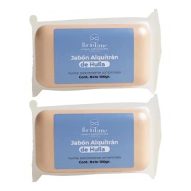 Kit 2 Barras De Jabon De Alquitran De Huya Psoriasis Caspa