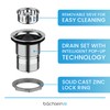 Bächlein Pop-Up Drain Fitting for the Sink, Diameter 70 mm
