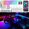 TWETIZ Acrylic Interior Car LED Strip Light with Wireless App
