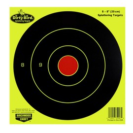Birchwood Casey Dirty Bird Chartreuse Bull's-Eye Target (Per 50), 8-Inch