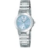 Casio Collection Standard Women's Wristwatch, silver/pale blue, Newest model