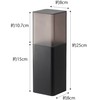Yamazaki 5373 Cutlery Stand with Lid, Black, Approx. W 3.1