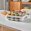 Top Shelf Elements Cupcake Carrier, White Cupcake Holder Carries 24