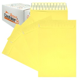500 Cashier Depot 6 X 9 Catalog Envelopes Peel & Seal, Sturdy 24lb, Paper, 500/Box (Canary/Yellow)