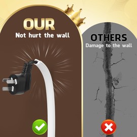 UOMTFAI Wall Cord Hider 78 Inch, Self Adhesive Cable Hider Cord Cover for Wires, Flexible Wire Cover Cable Raceway for Cord Management W0.59 H0.39in White