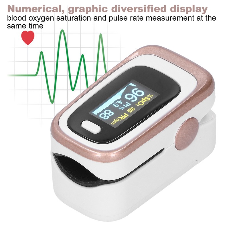 Fingertip Clamp Pulse Oximeter Blood LCD Display Oxygen Saturation Test
