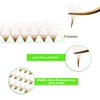 500 Premade Fans Eyelash Extensions 8-15mm Mixed Length Brown Promade