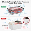 iSPECLE Deep Freezer Organizer Bins - 3 Pack Large Freezer