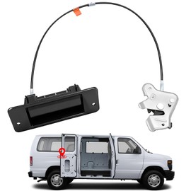 Right Side Door Handle for Ford E150 E250 E350 Econoline Van Super Duty 1992-2009 RH Passenger Side Hinged Door Left 40% Lower Door Latch Lock Assembly w/Door Handle Replace Ford 6C2Z-15264A01-AA