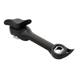 Kuhn Rikon Auto Safety Master Opener for Cans, Bottles and Jars, 9 x 2.75 inches, Black