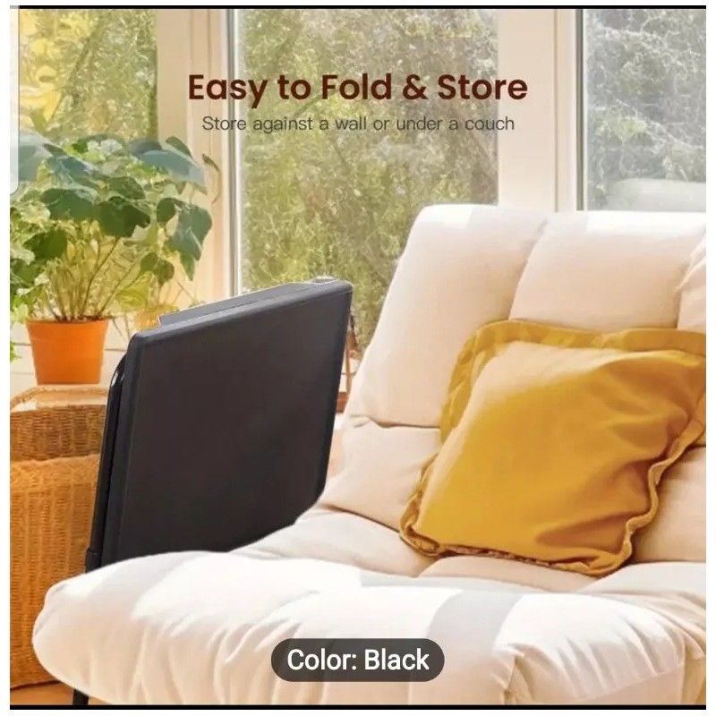 Table Portable & Foldable Comfortable Adjustable TV Tray Table Stand