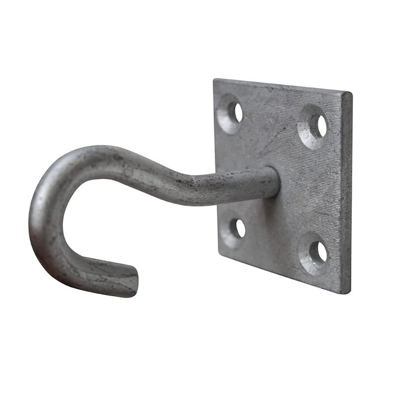 Faithfull FAICHGHOOK 8 mm (Dia) Galvanised Steel Hook On Pre-Drilled