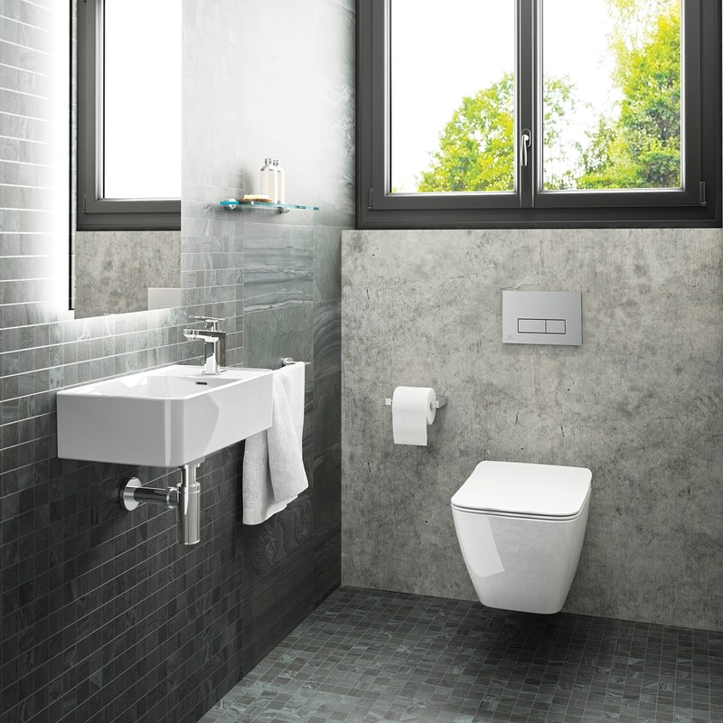 Ideal Standard Oleas P2 Pneumatic Toilet Flush Plate, R0119AA, Chrome