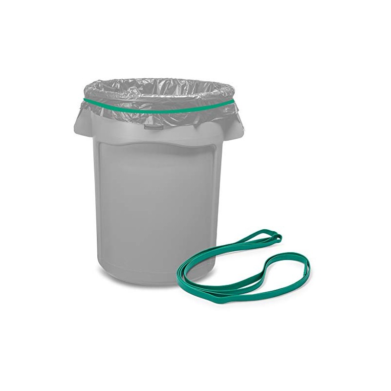 Tasker Rubber Bands for 55 Gallon Trash Cans, (Value -