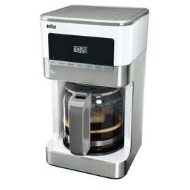 Braun KF6050WH BrewSense Drip Coffee Maker, White