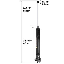 Torin 8 Ton Hydraulic Long Ram Jack with Single Piston Pump and Clevis Base (Fits: Garage/Shop Cranes, Engine Hoists, and More) w/Handle, Black, AT30806B
