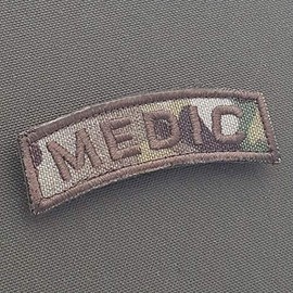 mult1cam Medic Shoulder Tab EMS Combat Paramedic Army Morale Tactical Hook Patch