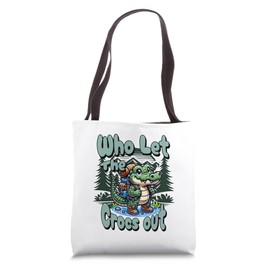 Who Let The Crocs Out Hiking Backpack Gator Croc Trekking Tote Bag