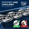 3 Pieces 100-cm = 1-Meter 3-mm Thick Stainless Steel Chain