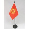 AZ Flag, Table Flag, Macedonier, Ethnie, 15 x 10 cm,