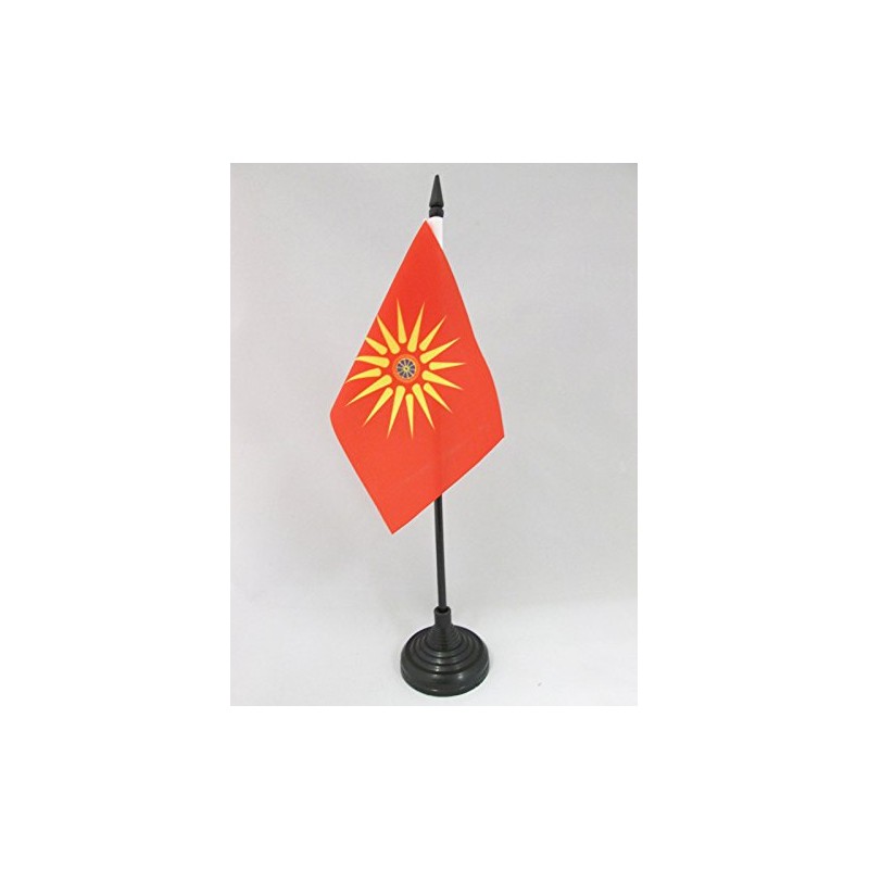 AZ Flag, Table Flag, Macedonier, Ethnie, 15 x 10 cm,