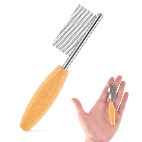 DLUGOPIS 4 In Pet Face and Finishing Comb for Dogs