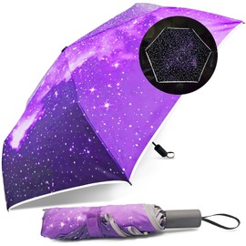 RoserRose Children's Reflective, Waterproof Umbrellas, Ultralight, Children's Umbrella with Safety Reflectors, Ventilated Windproof, Children's Umbrella for Girls and Boys - Purple