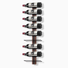 B4Life Wine Rack Wall Mounted for 9 Wine Bottles, Wall Wine Rack Wood Wine Racks for Wall, Wine Holder Wall Mounted Wine Bottle Racks for Kitchen, Dining Room, Bar