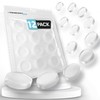 Strongest Wall Door Handle Stopper Pack of 12 Clear Rubber
