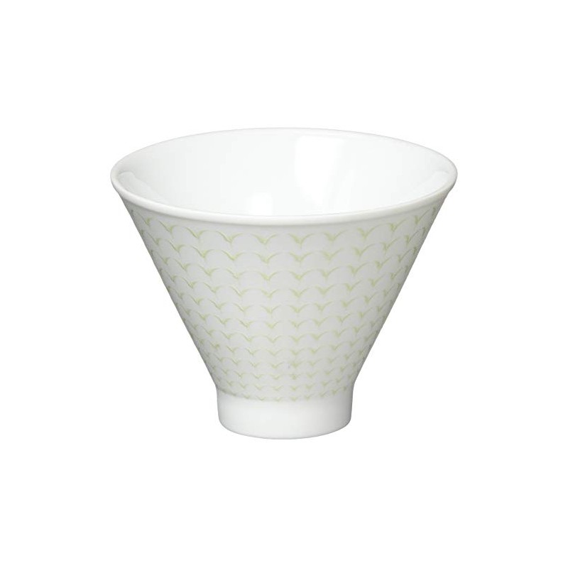 Copper and Brown White I'm Going Shape Sencha Green Bowl