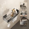 VOLPONE Corner Shower Caddy Adhesive Shower Shelf Corner No Drilling
