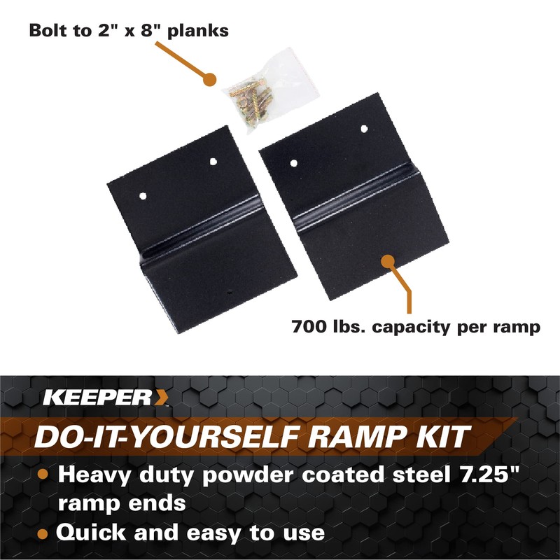 Keeper 05674-6 Do It Yourself Ramp Kit, Black - Safely