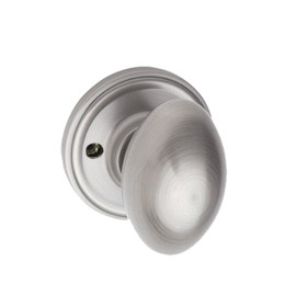 Copper Creek EK2090SS Egg Door Knob, Dummy Function, 1 Pack, in Satin Stainless