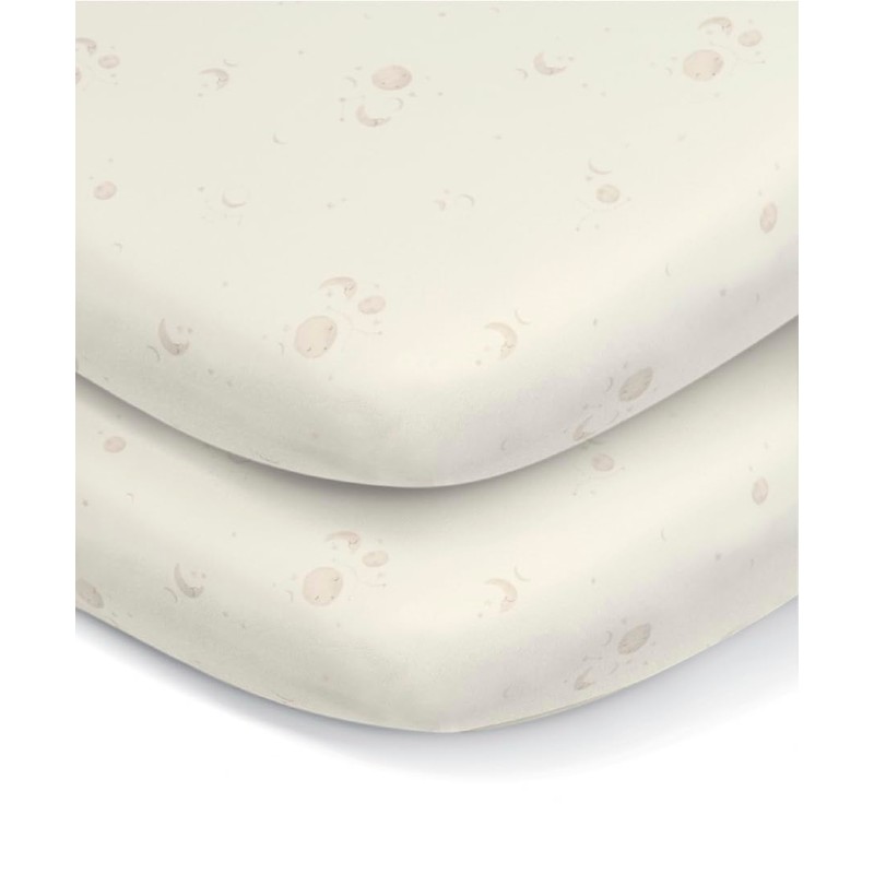 Mamas & Papas 2 Universal Crib Fitted Sheets, Cosmic
