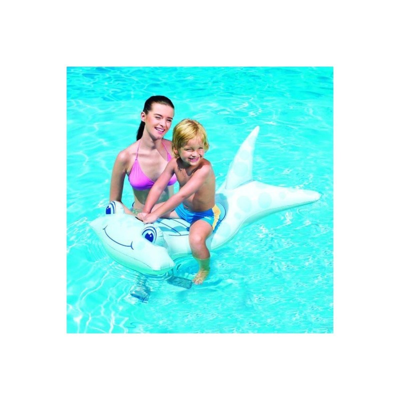 Bestway Hammerhead Ride-On Inflatable Shark Float Raft Rider Ocean Animals