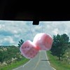 Car Fuzzy Dice - 1 Pair Plush Car Interior Dice