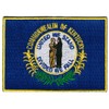 Kentucky State Flag Embroidered Patch Iron-On KY Emblem Blue