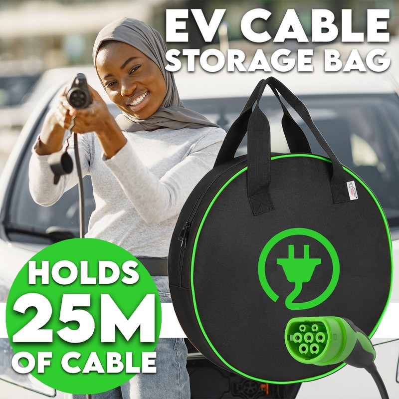 Xtremeauto EV Charging Cable Storage Bag - Waterproof Cable Tidy