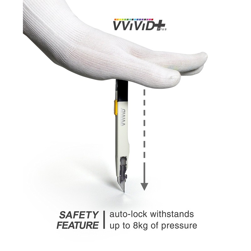 VViViD+ Premium Retractable Precision Balanced Multi-Use Utility Blade (2 Pieces)