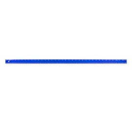 Alumicolor Aluminum Straight Edge with Center Finding Back, 36IN, Blue
