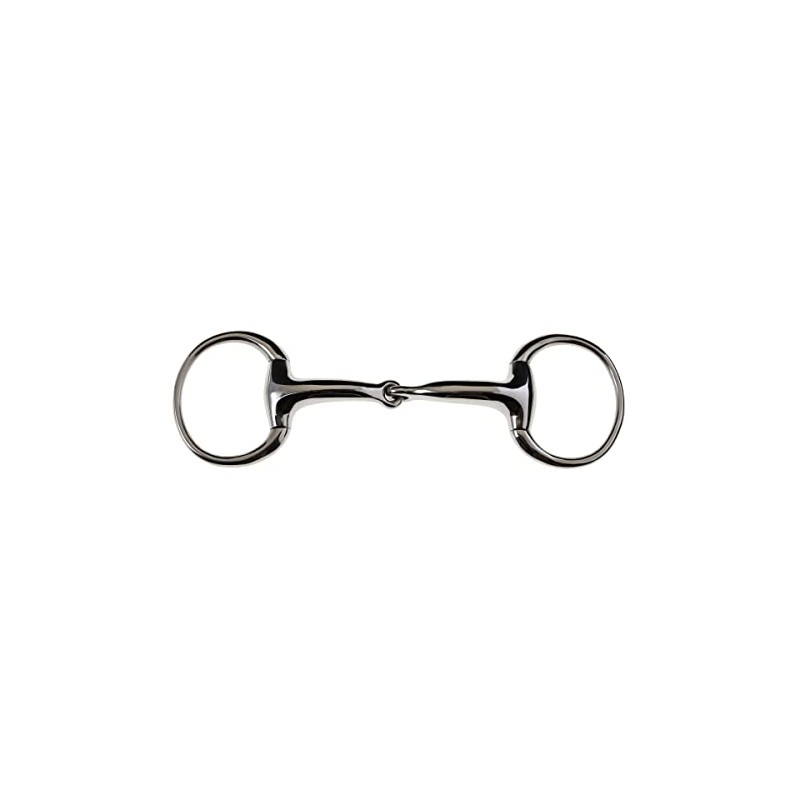 JP Korsteel Stainless Steel Heavyweight 19mm Solid Eggbutt Snaffle Bit,
