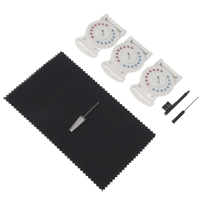 Hearing Amplifier Cleaning Kit Replacement Wax Filters Set with Cloth