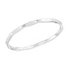 AeraVida Casual Slim Oval Texture Surface Stackable Band Ring |