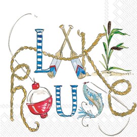 Servilletas de papel Boston International IHR Rosanne Beck, 20 unidades, 3 capas, 12,7 x 12,7 cm, Lake Life