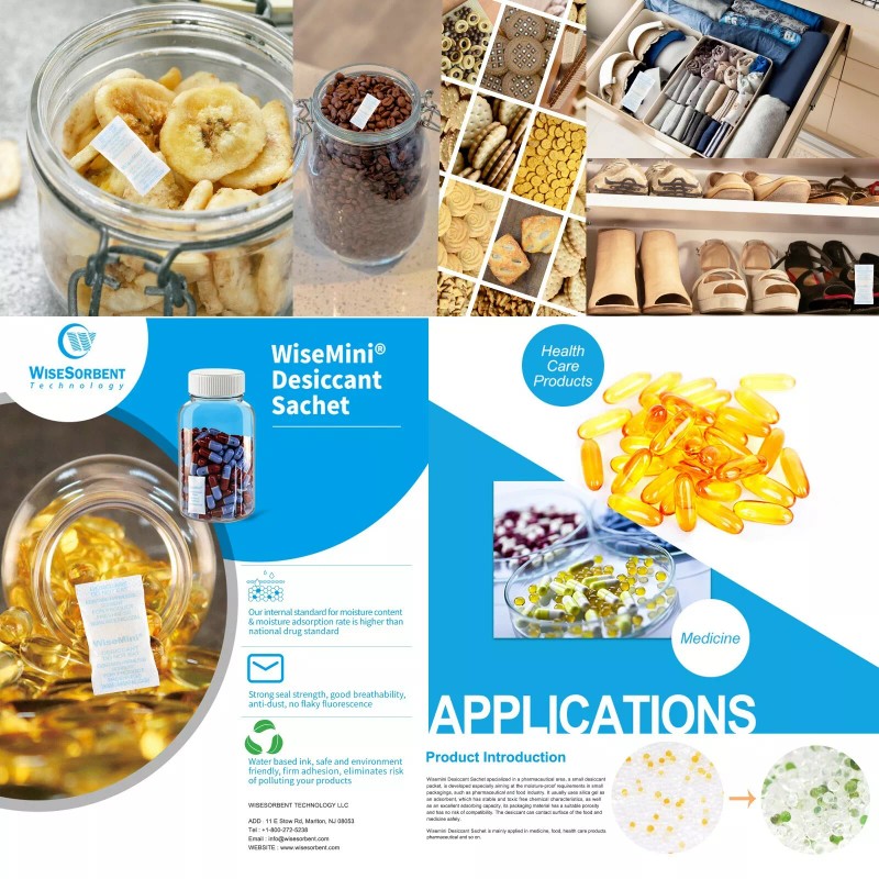 Wisesorb 5 Gram 1000 Pack Silica Gel Packets Color Indicating