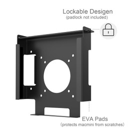bylitco Anti-Theft Mount for Mac Mini - Wall, Under Desk, or Monitor VESA Mount for Mac Mini 2018-2021 M1