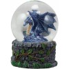 Globe Ebros Small Fantasy Blue Midnight Dragon Sitting in Repose