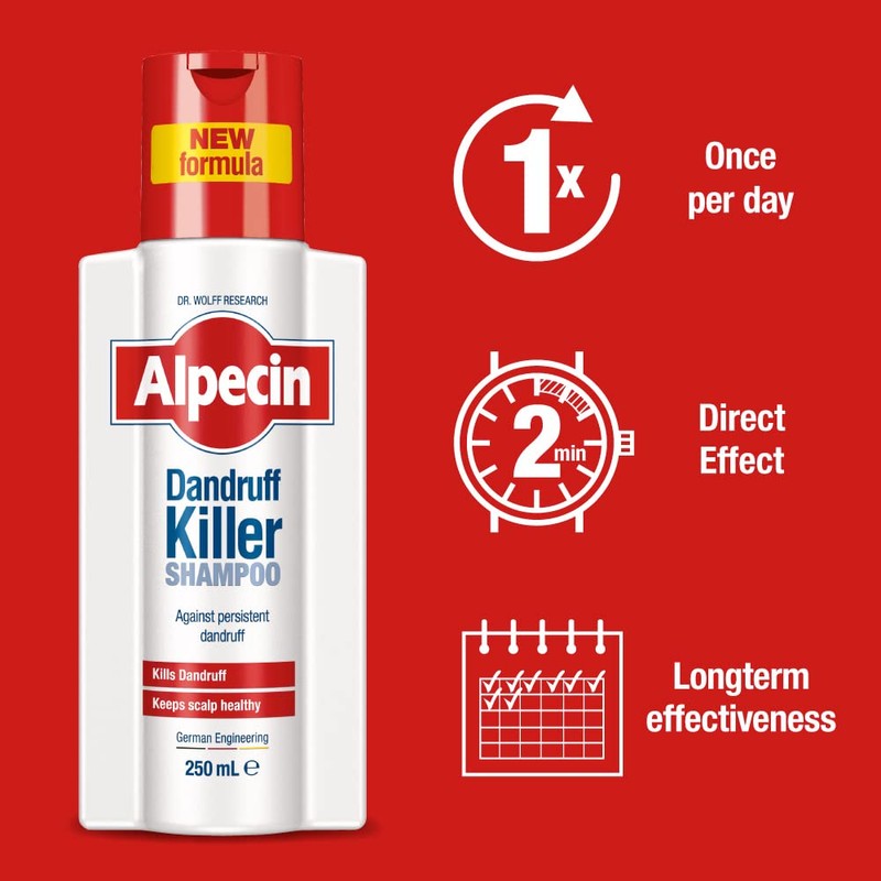 Alpecin Dandruff Killer Shampoo 3x 250ml | Effectively Removes and