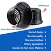 Hydroponic Mesh Net Pots, 6 Pieces, Black Plastic Garden Baskets